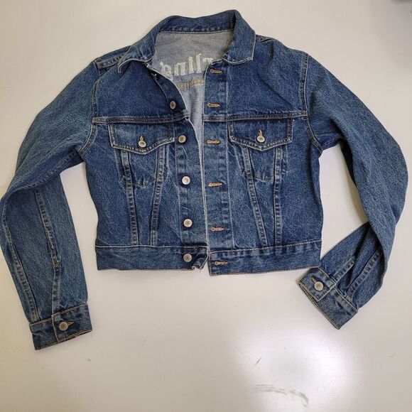 BRANDY MELVILLE x JOHN GALT Darling embroidered denim Jean jacket S SMALL LK NEW - Picture 7 of 8